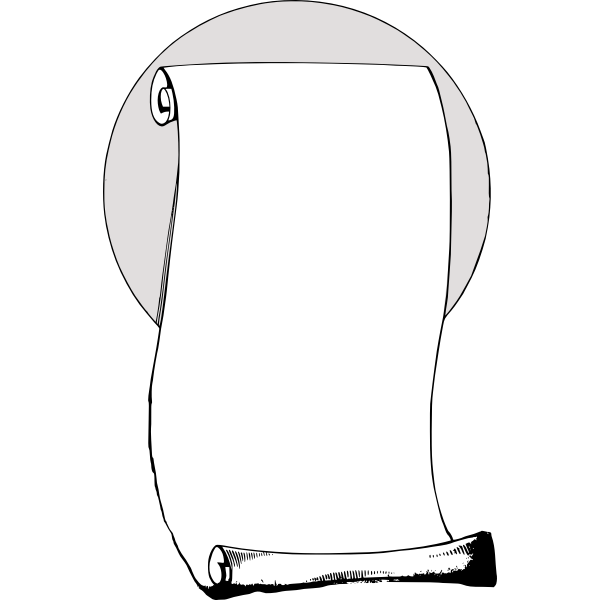 SVG Vector clip art of scroll paper frame