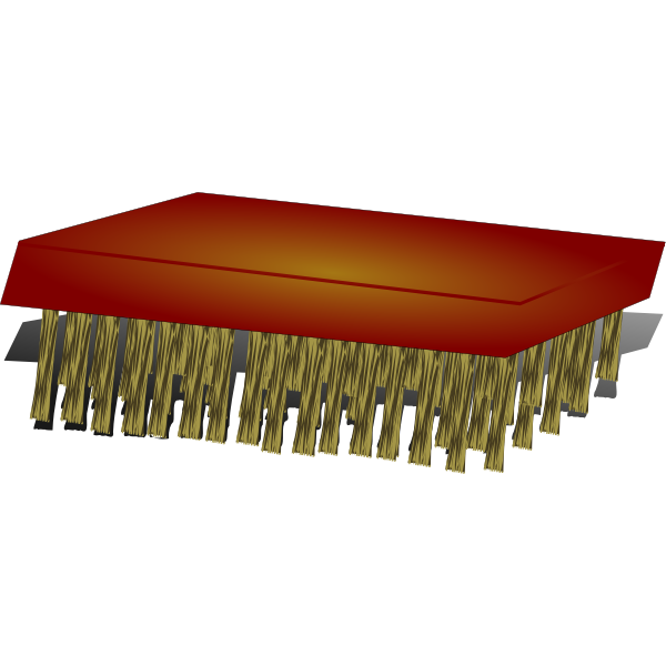 SVG Vector clip art of scrub brush
