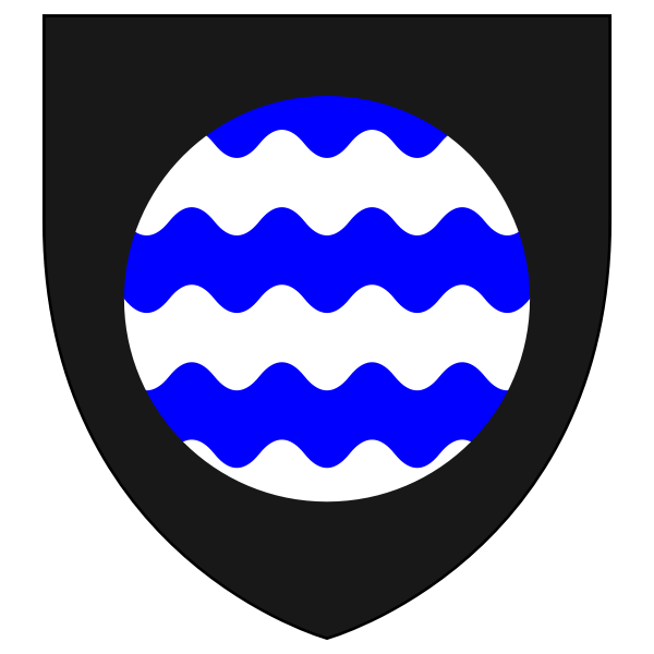 SVG Vector clip art of shield with water waves