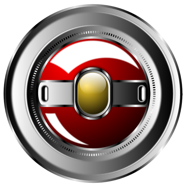 SVG Vector clip art of shiny button