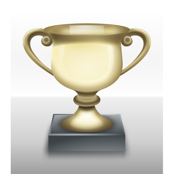 SVG Vector clip art of shiny trophy