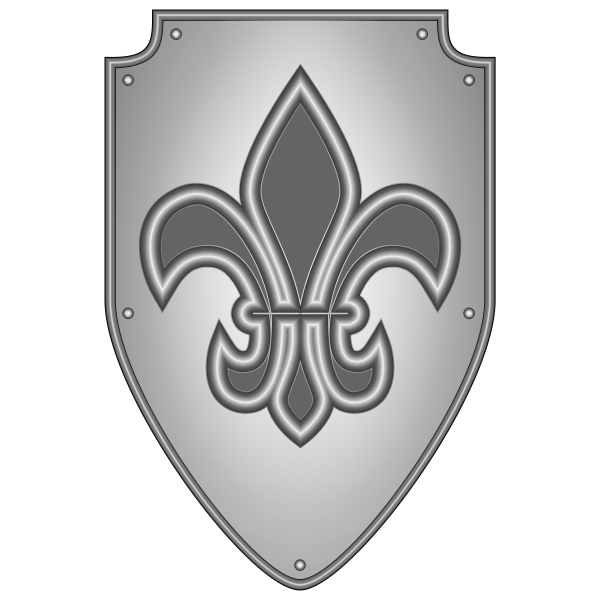 SVG Vector clip art of silver armor