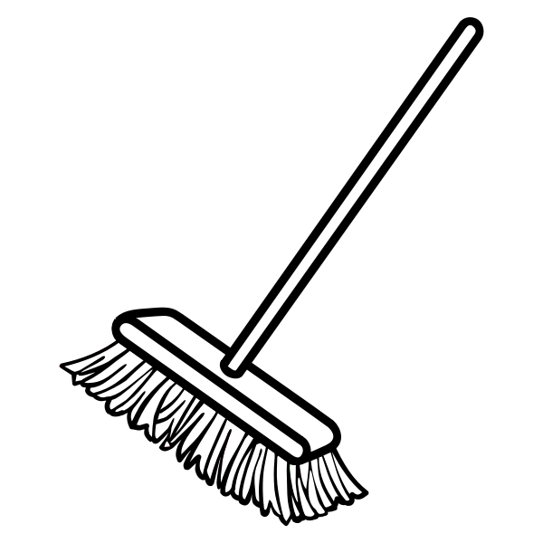 SVG Vector clip art of simple broom