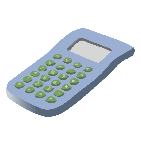 SVG Vector clip art of simple calculator