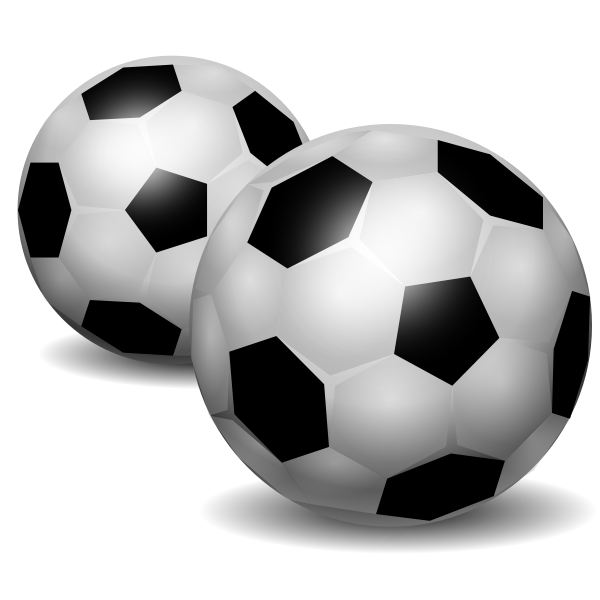 SVG Vector clip art of soccer balls
