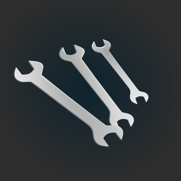 SVG Vector clip art of spanners icons