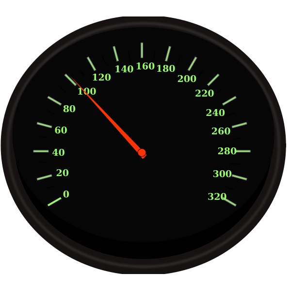 SVG Vector clip art of speedometer