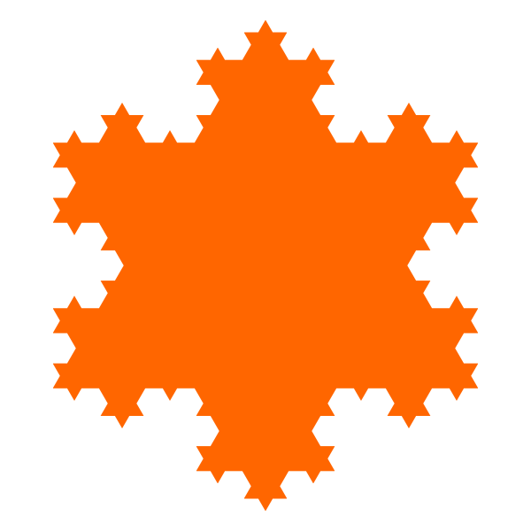 SVG Vector clip art of spiky snowflake