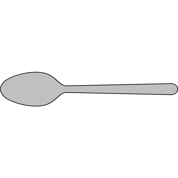 SVG Vector clip art of spoon