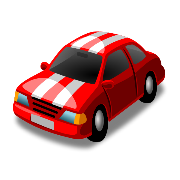 SVG Vector clip art of sports vehicle