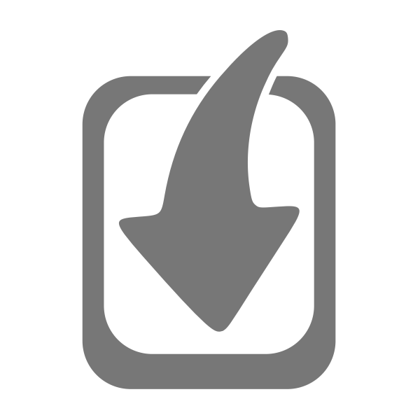 SVG Vector clip art of square grey import icon