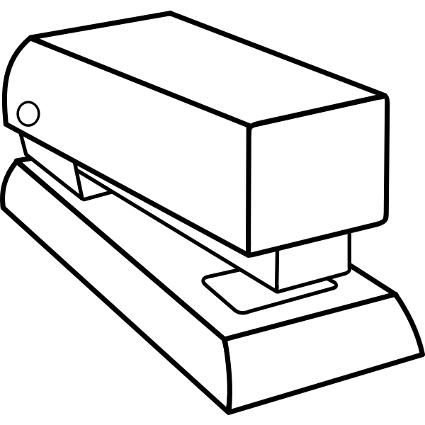 SVG Vector clip art of stapler technical drawing