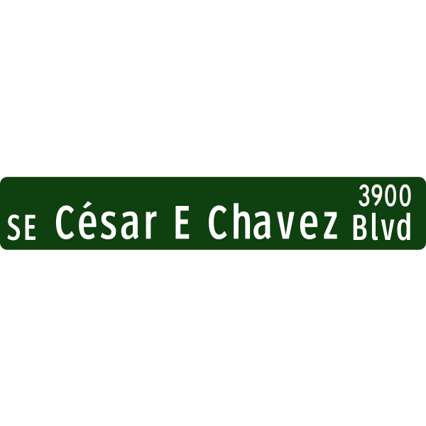 SVG Vector clip art of street sign in state of Oregon