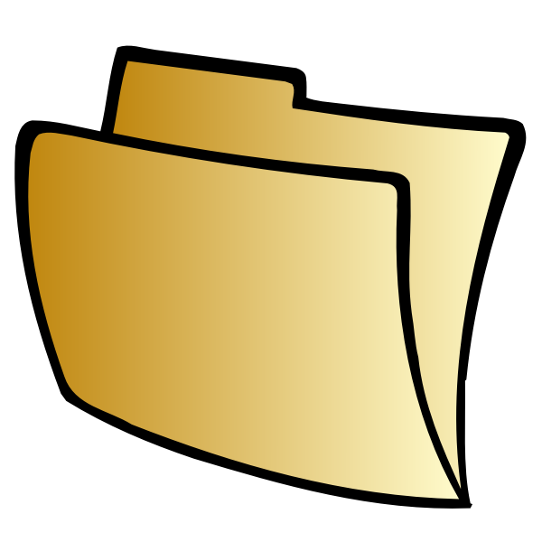SVG Vector clip art of striped folder icon
