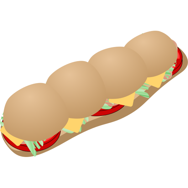 SVG Vector clip art of Subway sandwich
