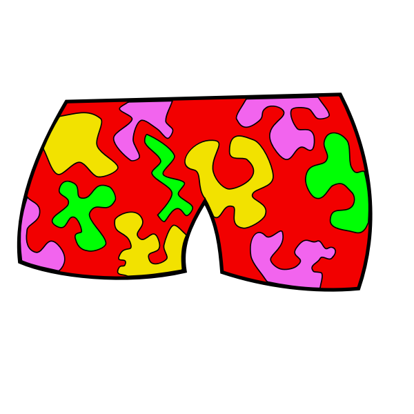 SVG Vector clip art of swimming pants