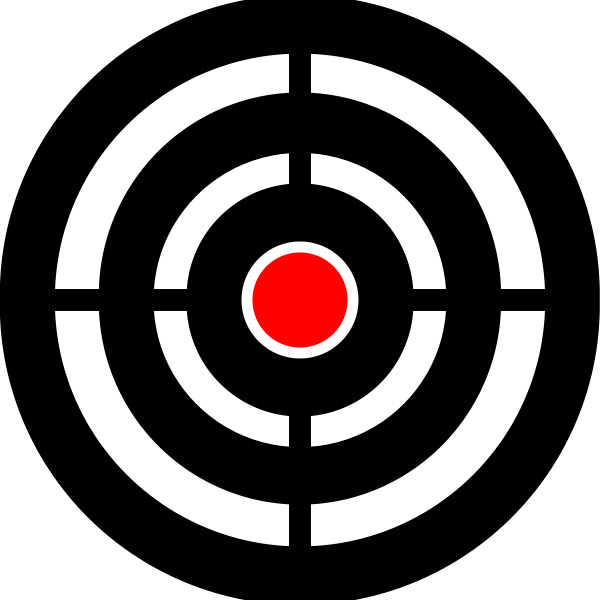SVG Vector clip art of target aim