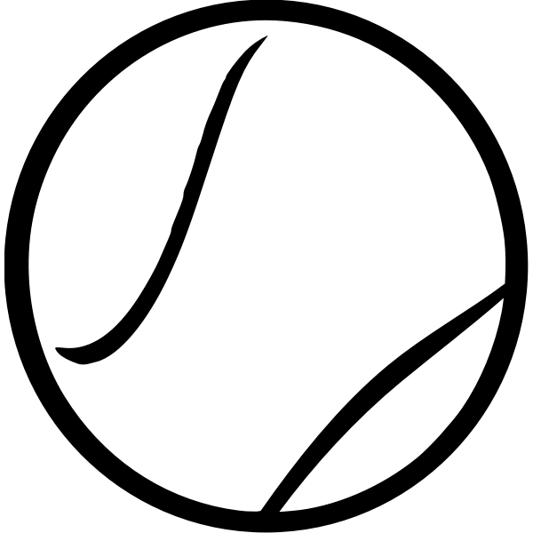 SVG Vector clip art of tennis ball