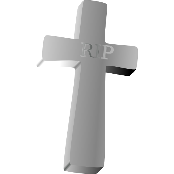 SVG Vector clip art of tombstone