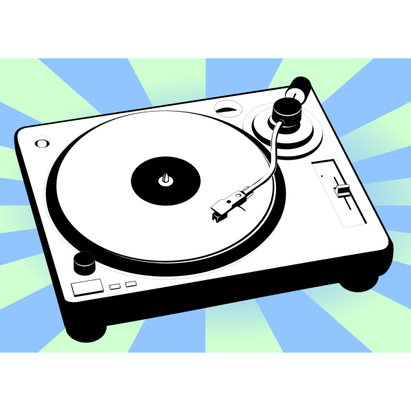 SVG Vector clip art of turntable