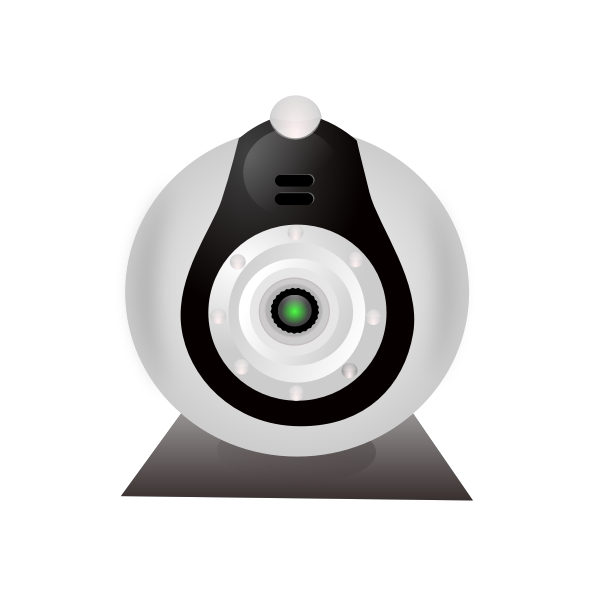 SVG Vector clip art of typical low-cost webcam
