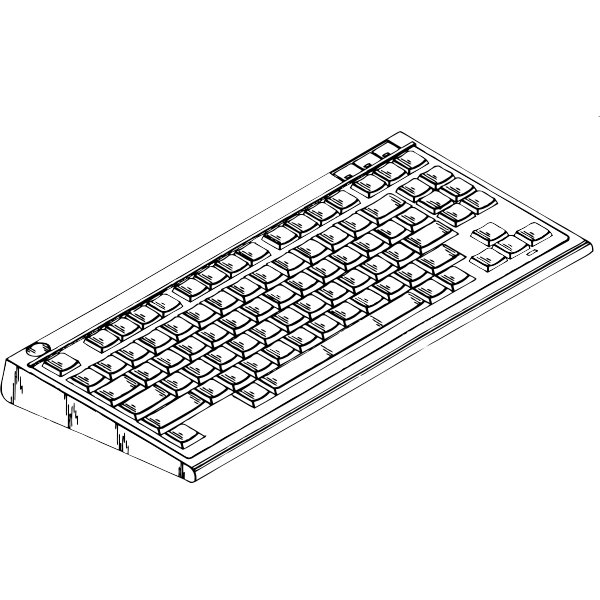 SVG Vector clip art of typing input device