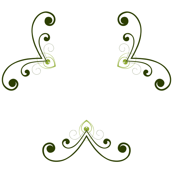 SVG Vector clip art of unfinished flower