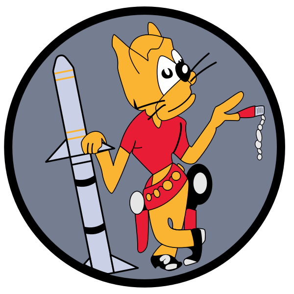 SVG Vector clip art of USAF 128th Fighter-Interceptor Squadron insignia