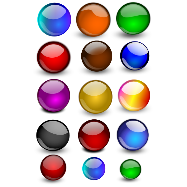 SVG Vector clip art of web icons