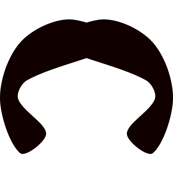SVG Vector clip art of wig