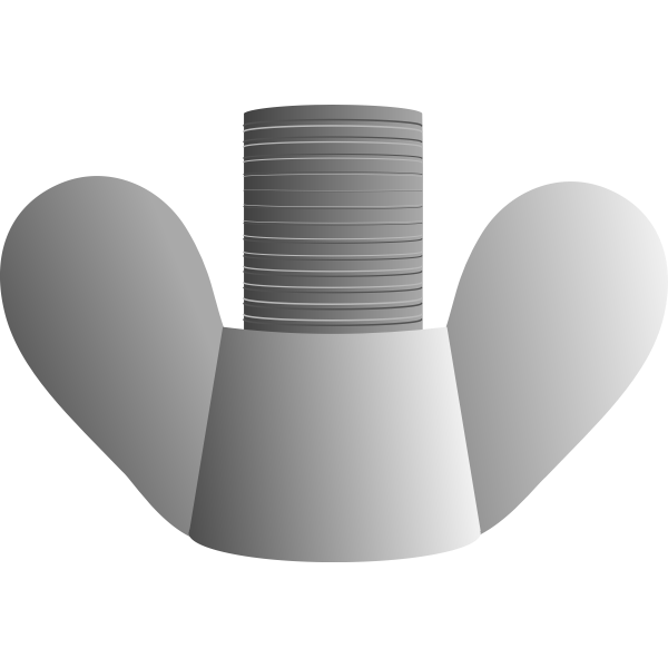 SVG Vector clip art of wingnut
