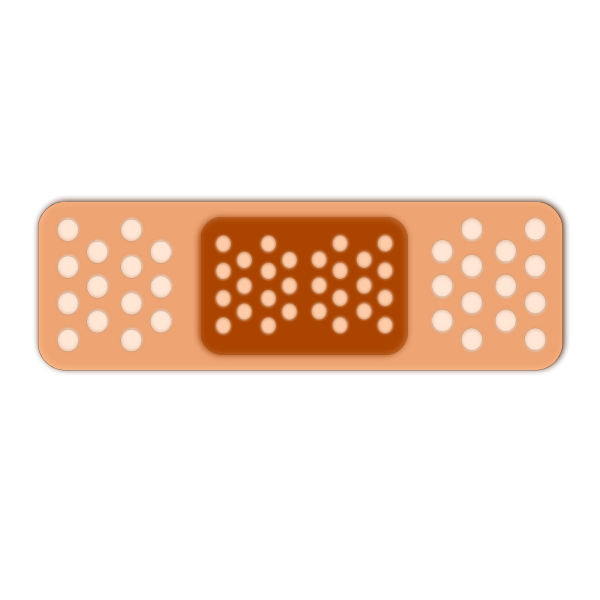 SVG Vector clip art of wound plaster