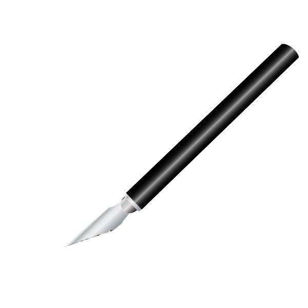 SVG Vector clip art of x-acto style knife