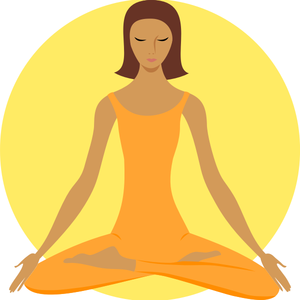 SVG Vector clip art of yoga practitioner