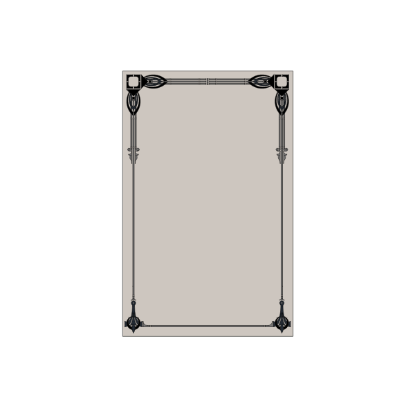 SVG Vector clip rt of geometric border page design