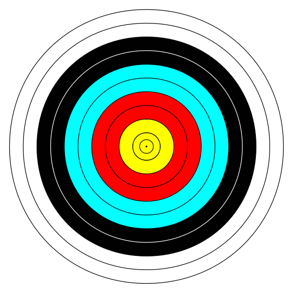 SVG Vector drawing of 11 ring circle