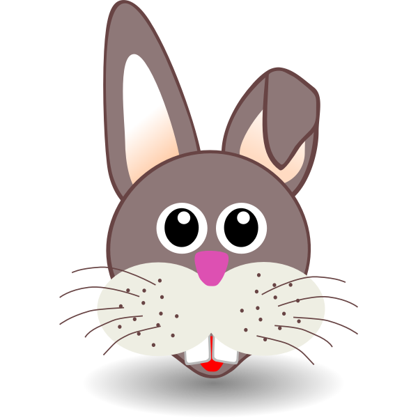 SVG Vector drawing of a bunny