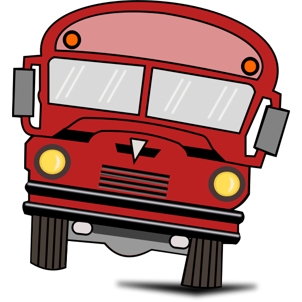 SVG Vector drawing of a cartoon bus
