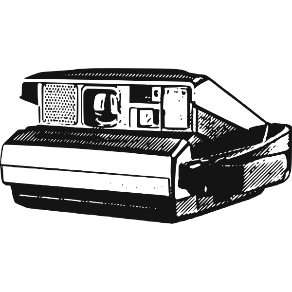 SVG Vector drawing of a instant camera