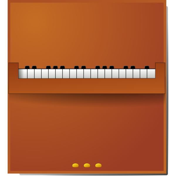 SVG Vector drawing of a piano