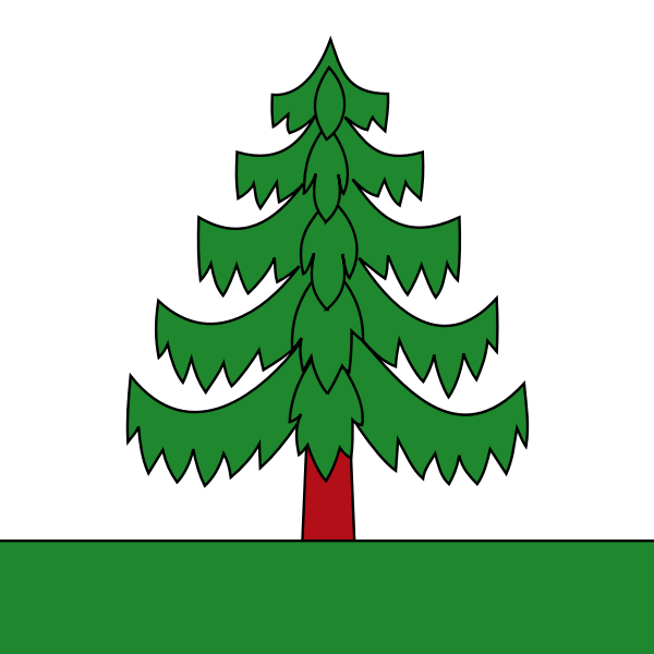 SVG Vector drawing of a pine tree