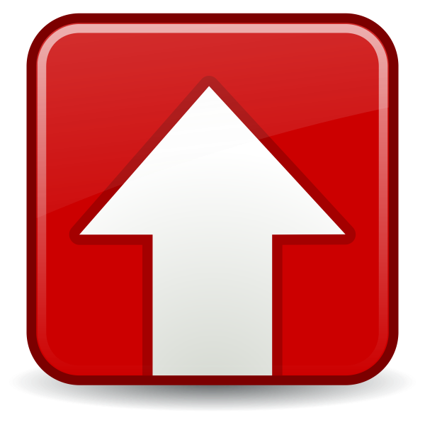SVG Vector drawing of an upload icon for web design