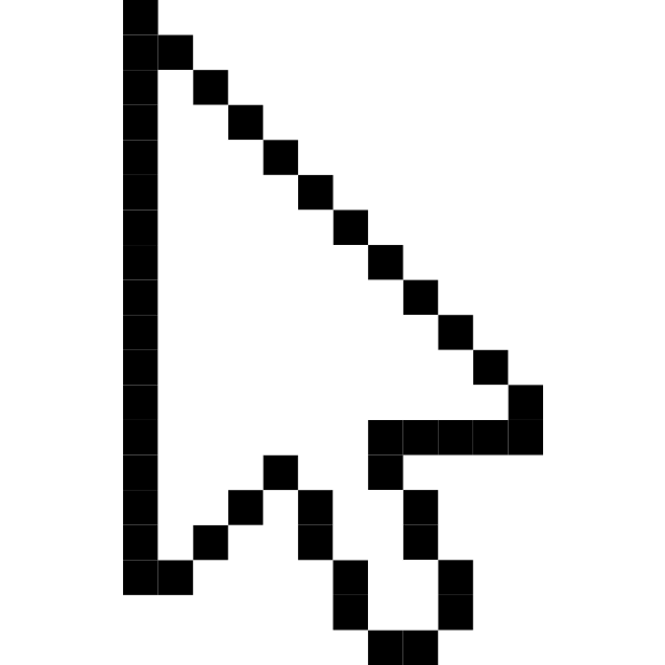 SVG Vector drawing of arrow as mouse pointer