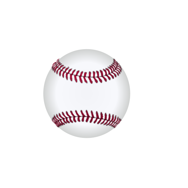 SVG Vector drawing of baseball ball