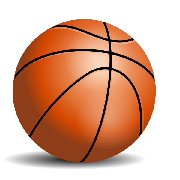 SVG Vector drawing of basketball ball