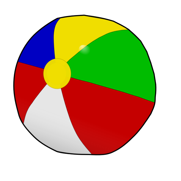 SVG Vector drawing of beach ball