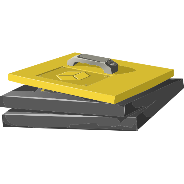 SVG Vector drawing of blockmaker plates