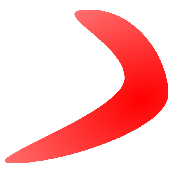 SVG Vector drawing of boomerang