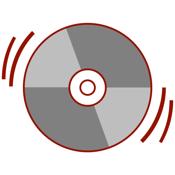 SVG Vector drawing of CD