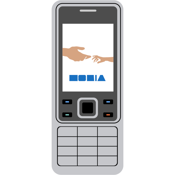 SVG Vector drawing of cellphone